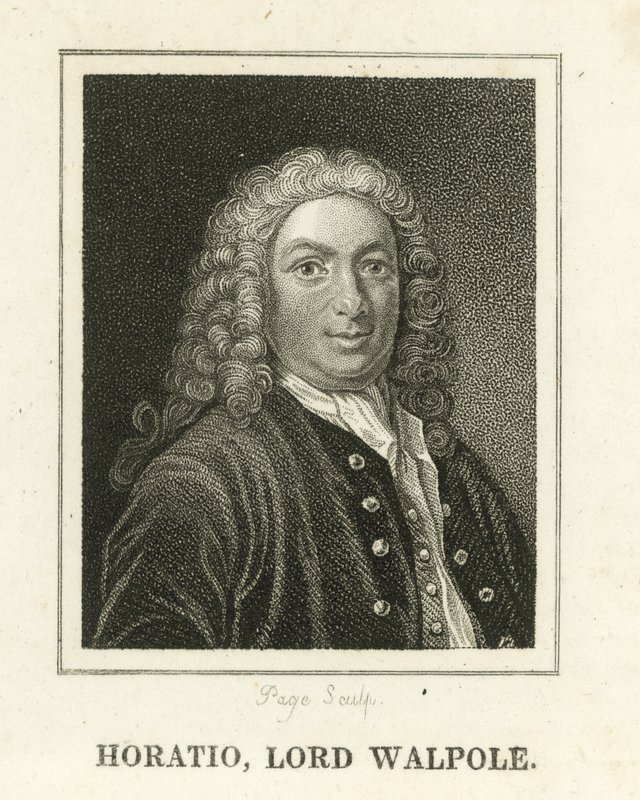 Horatio, Lord Walpole (gravering) av English School