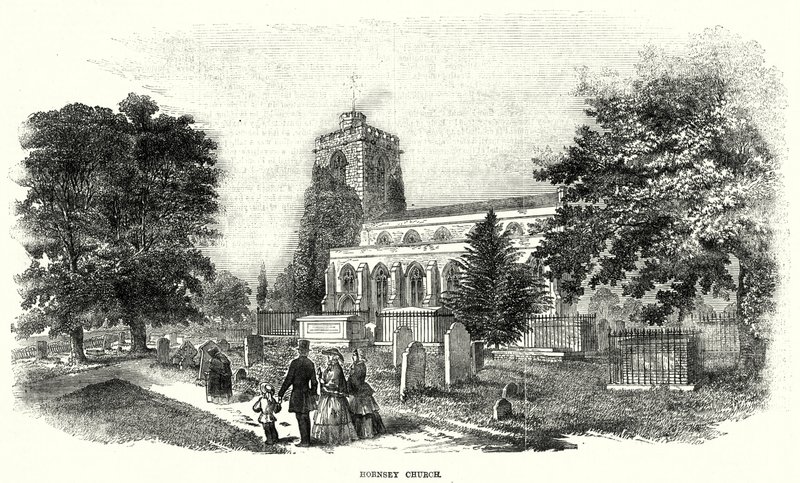 Hornsey Church (gravering) av English School