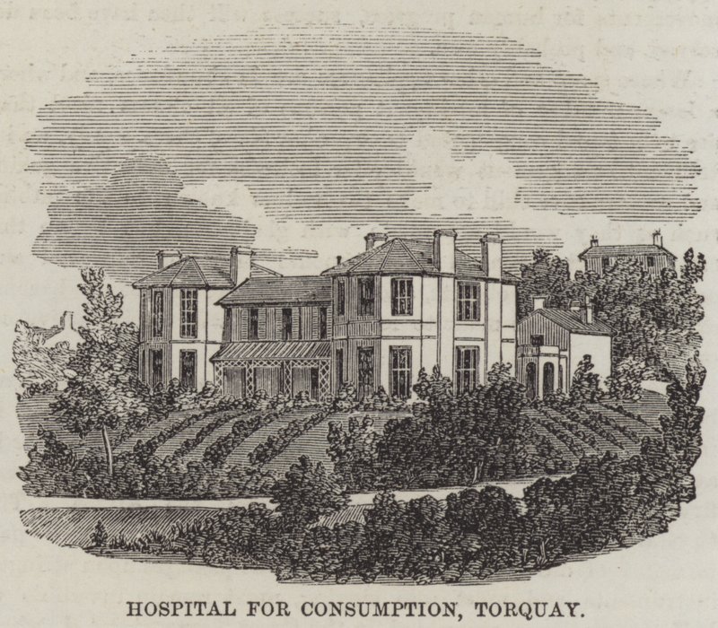 Hospital for Consumption, Torquay (gravering) av English School