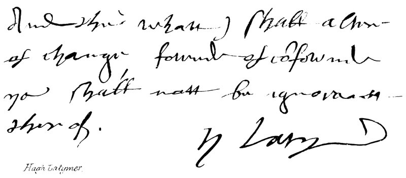 Hugh Latymer av English School