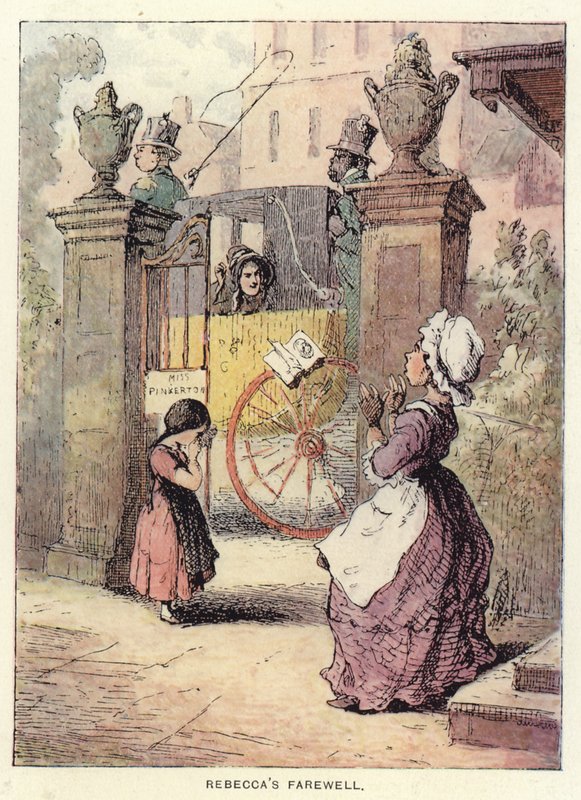 Illustrasjon for Vanity Fair av Thackeray av English School