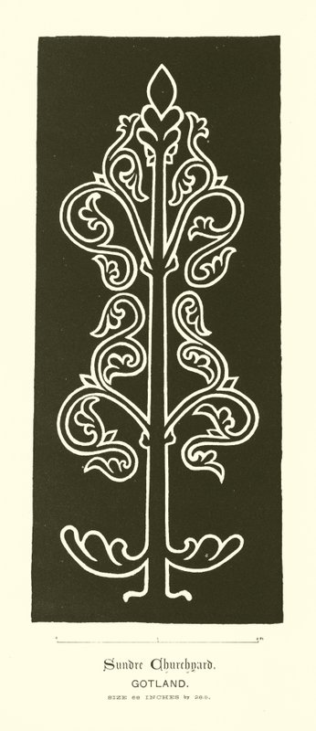 Innskåret plate (gravering) av English School