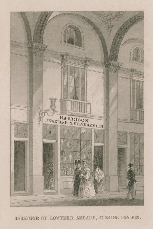 Interiøret i Lowther Arcade av English School
