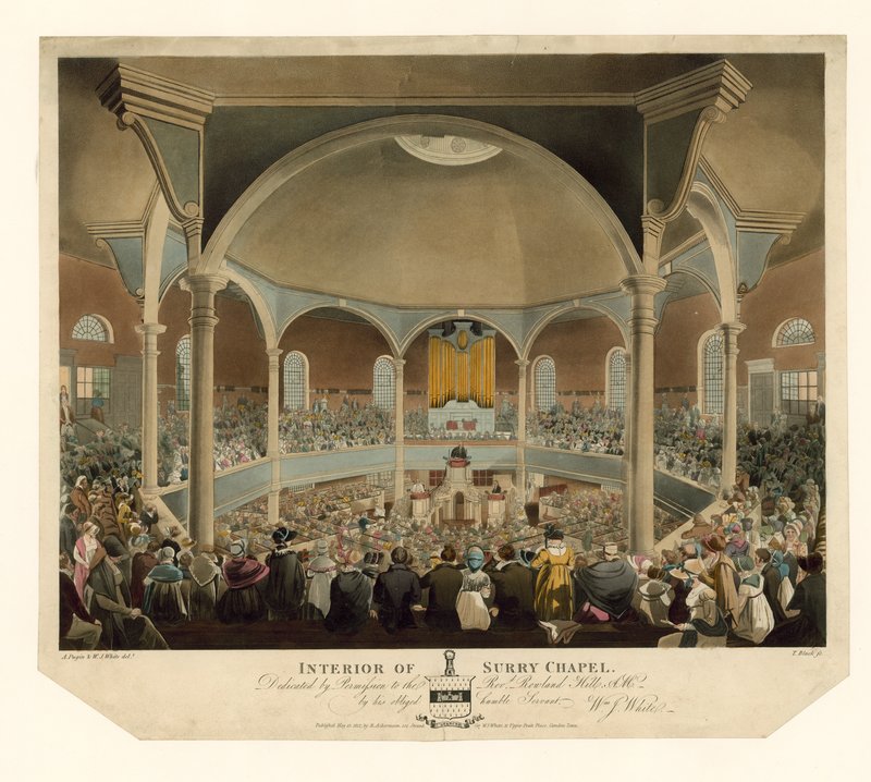 Interiøret i Surry Chapel av English School