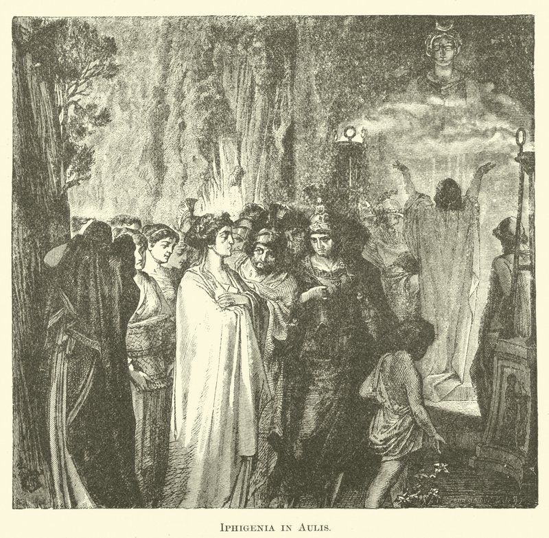 Iphigenia i Aulis (gravering) av English School