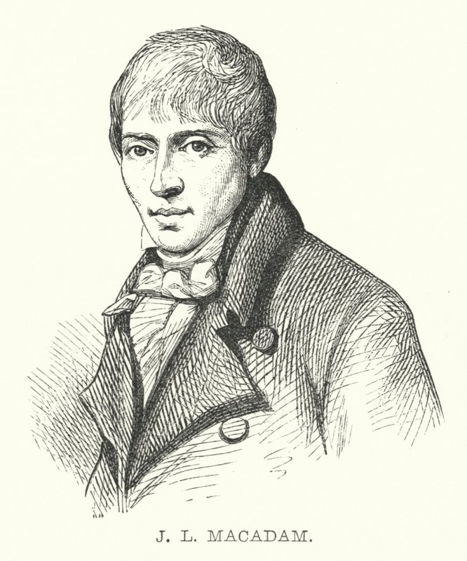 JL MacAdam (gravering) av English School