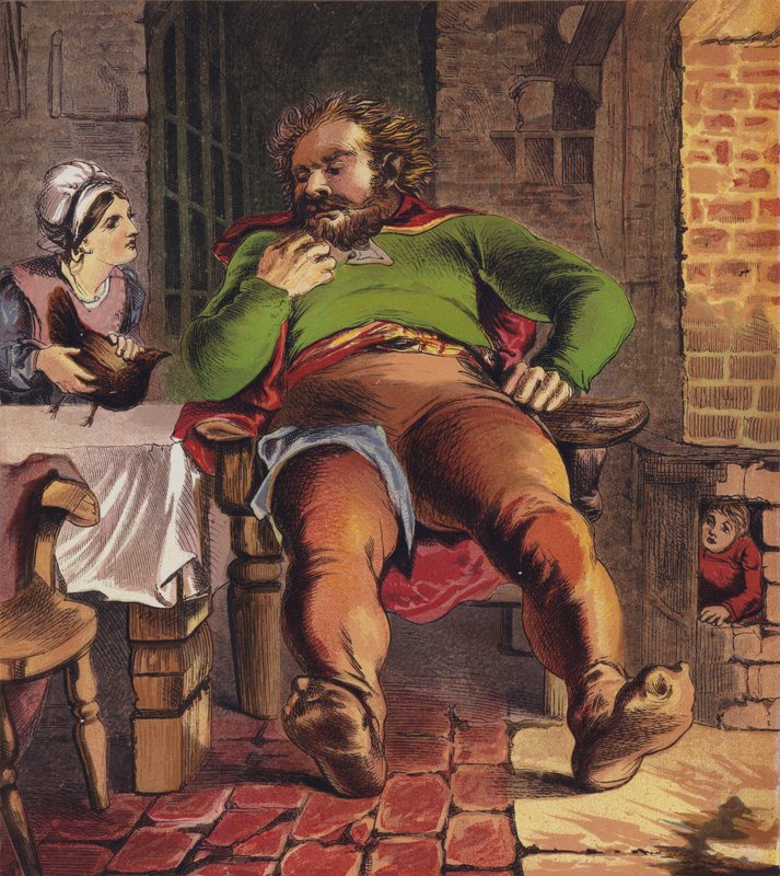 Jack And The Bean-Stalk (farge litho) av English School