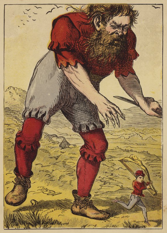 Jack And The Beanstalk (farget gravering) av English School