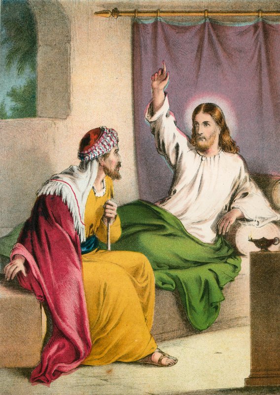Jesus Kristus og Nikodemus av English School