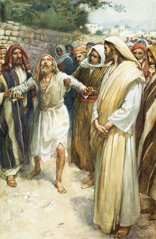 Jesus og en blind mann av English School