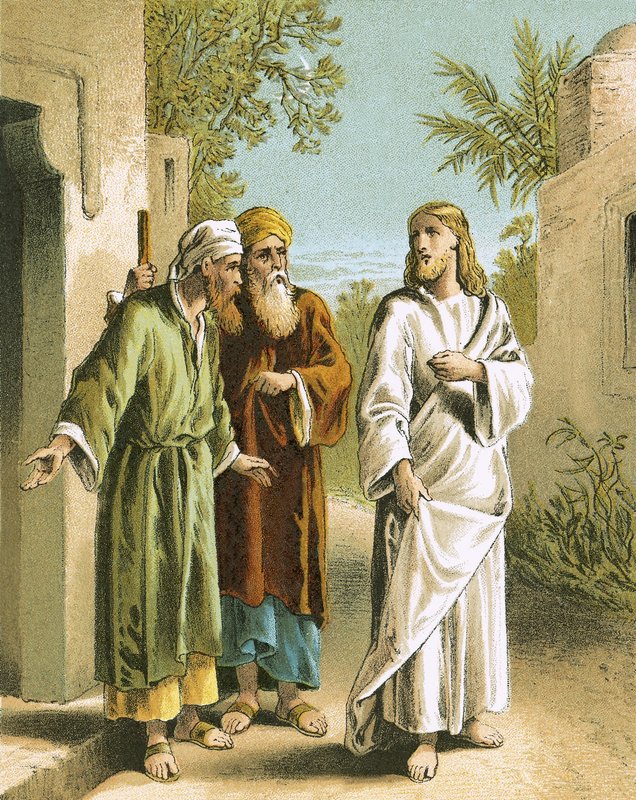 Jesus og de to disiplene i Emmaus av English School