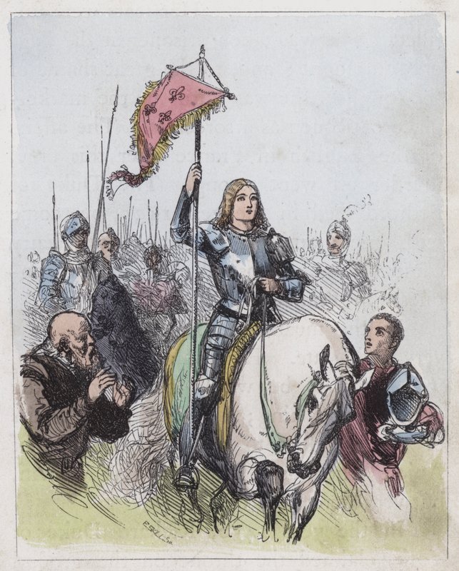 Joan of Arc (farget gravering) av English School