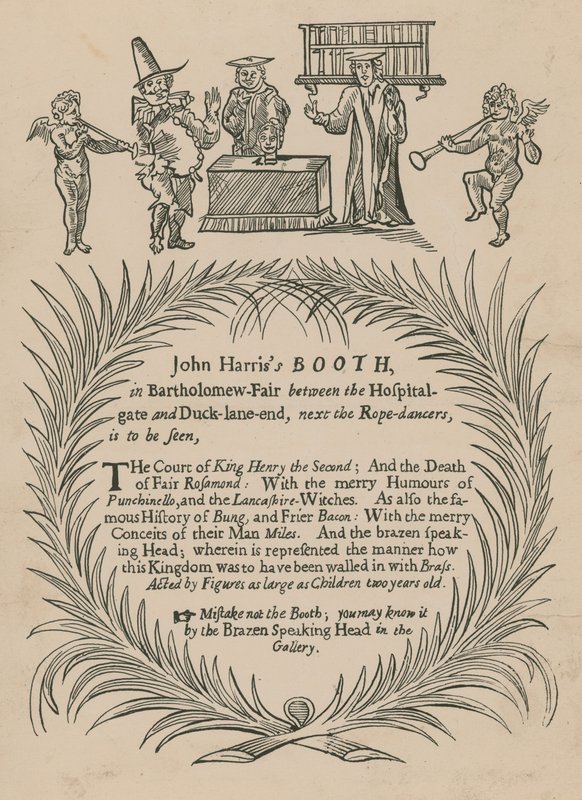 John Harriss Booth i Bartholomew Fair av English School