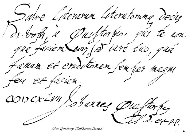 John Quistorp, (luthersk guddommelig) av English School