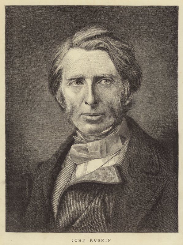 John Ruskin (gravering) av English School