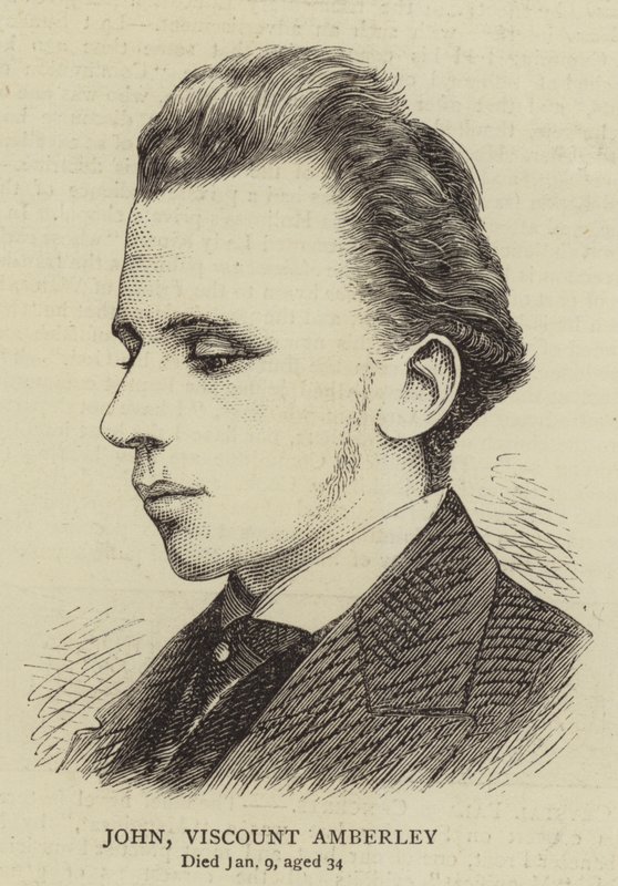 John Viscount Amberley (gravering) av English School