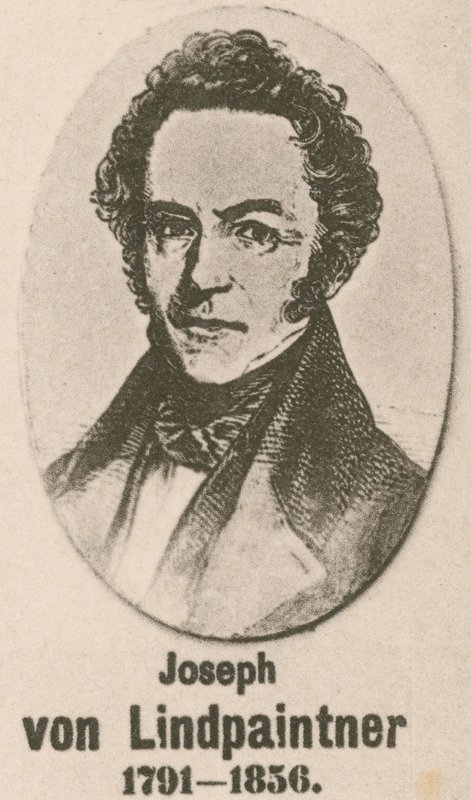 Joseph von Lindpaintner (gravering) av English School