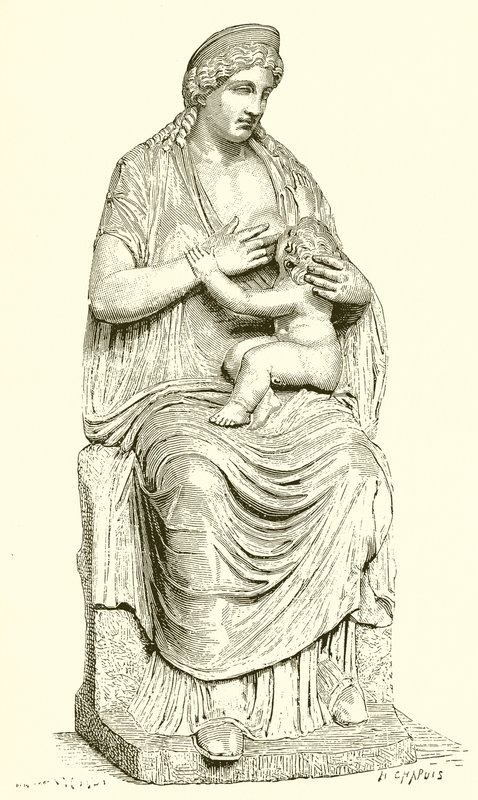 Juno sykepleier Hercules (Statue i Vatikanet) av English School