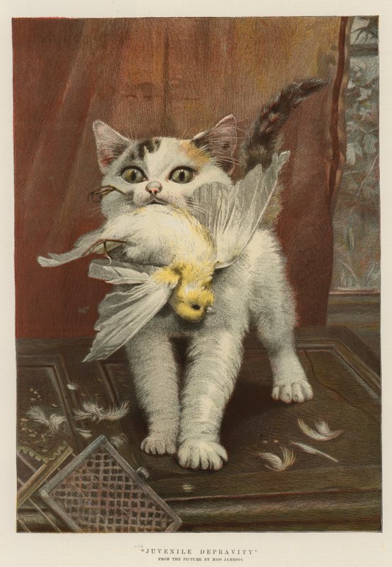 Juvenile depravity (chromolitho) av English School