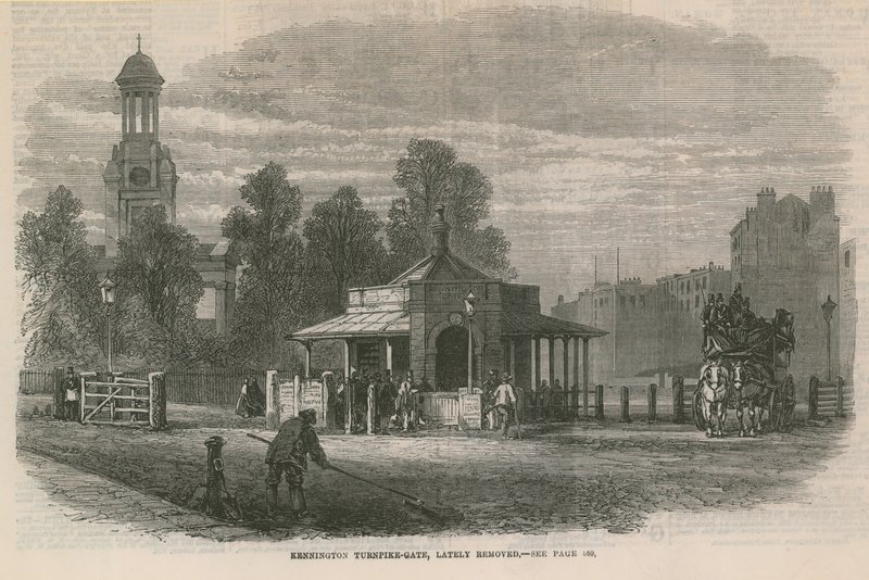 Kennington Turnpike Gate av English School