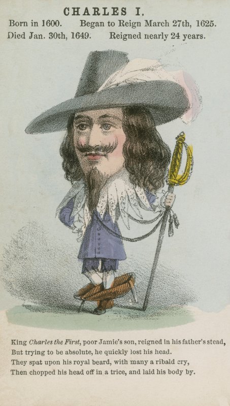 Kong Charles I (akvatint) av English School