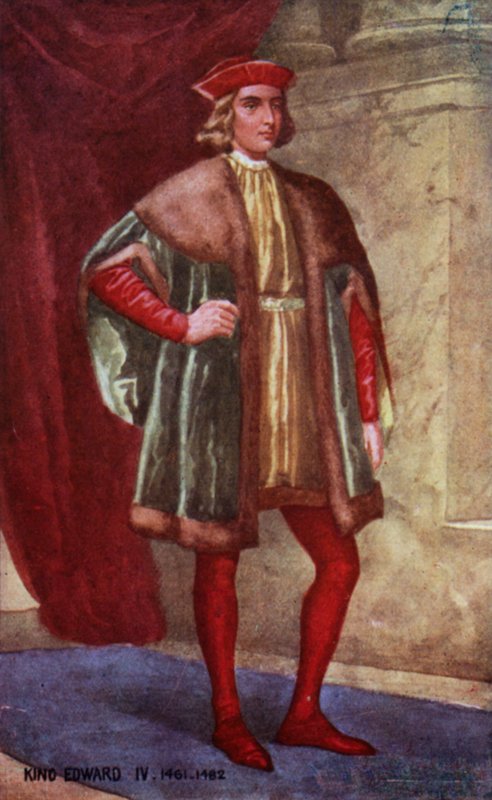 Kong Edward IV (farge litho) av English School