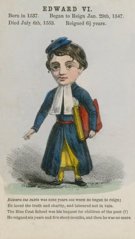 Kong Edward VI (akvatint) av English School