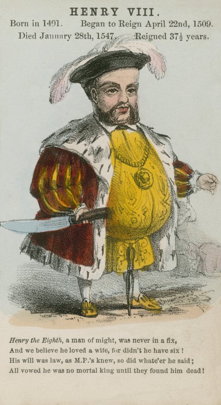 Kong Henrik VIII (akvatint) av English School