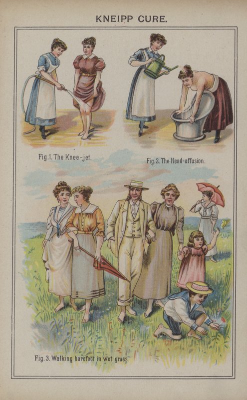 Kneipp Cure (farge litho) av English School