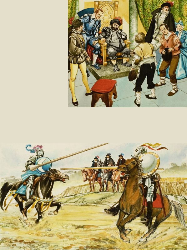 Knights Jousting av English School