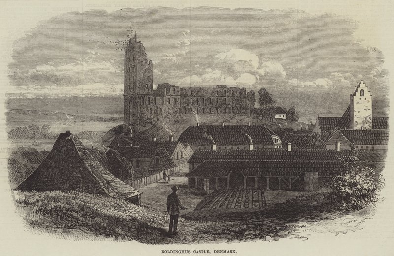 Koldinghus slott, Danmark (gravering) av English School