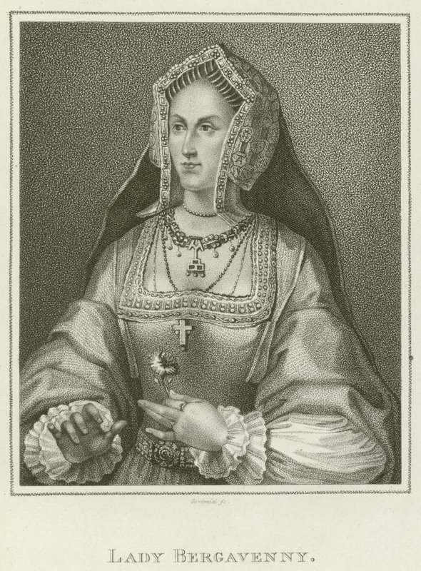 Lady Bergavenny (gravering) av English School