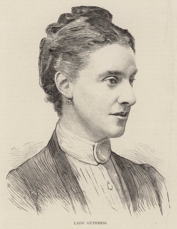 Lady Guinness (gravering) av English School