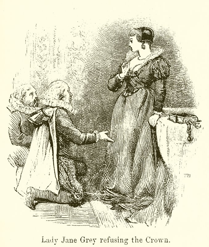 Lady Jane Gray nekter kronen av English School
