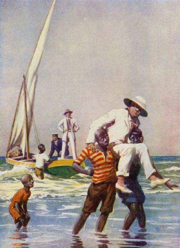 Lander i Øst-Afrika (farge litho) av English School