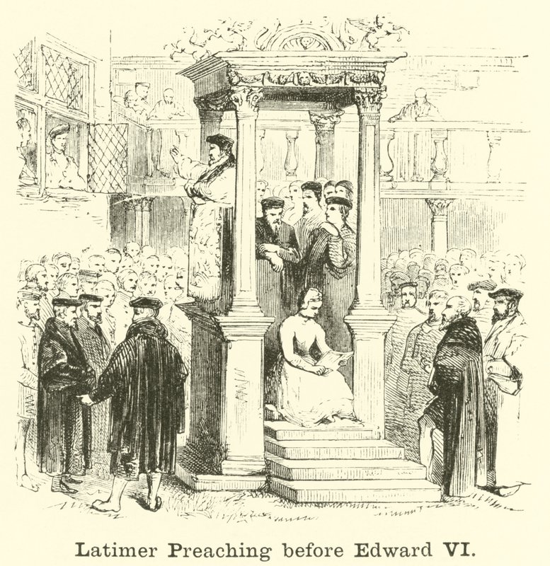 Latimer forkynner før Edward VI av English School