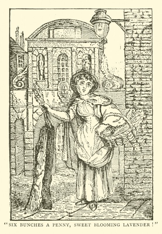 Lavendelselger (tresnitt) av English School
