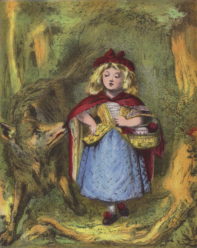 Rødhette (chromolitho) av English School