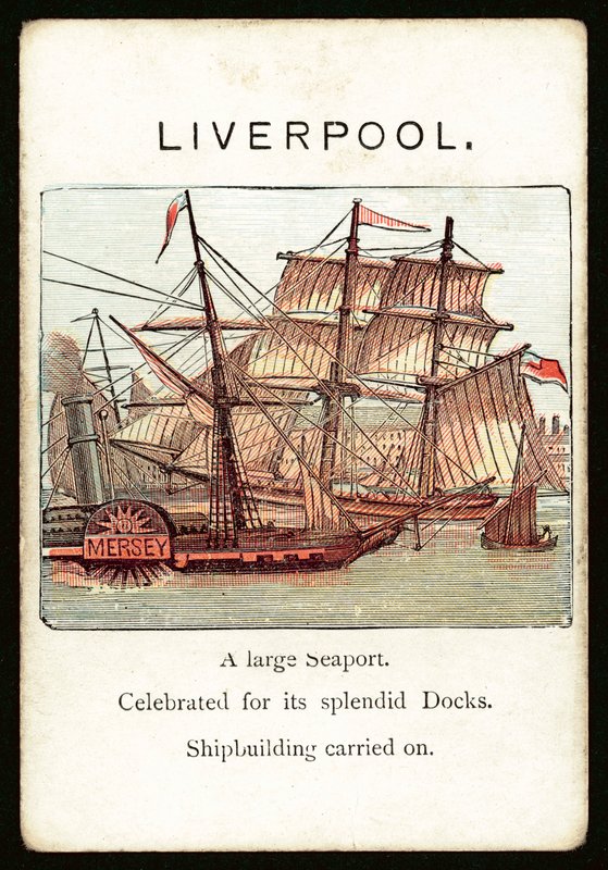 Liverpool (farge litho) av English School
