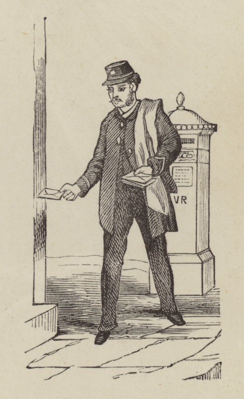 London Postman (gravering) av English School