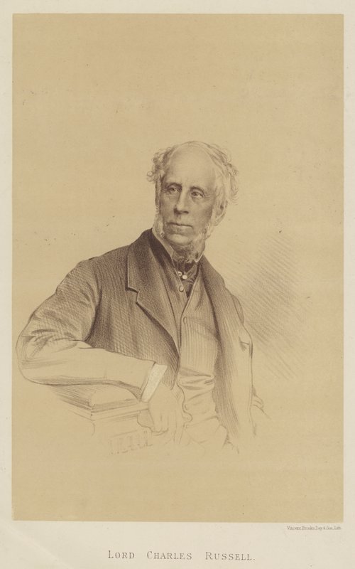 Lord Charles Russell (litho) av English School