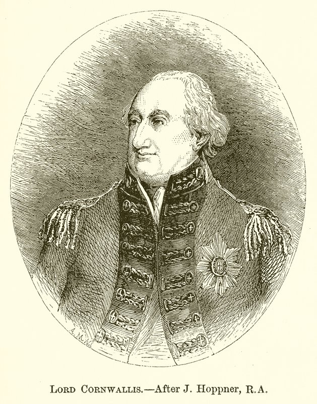 Lord Cornwallis av English School