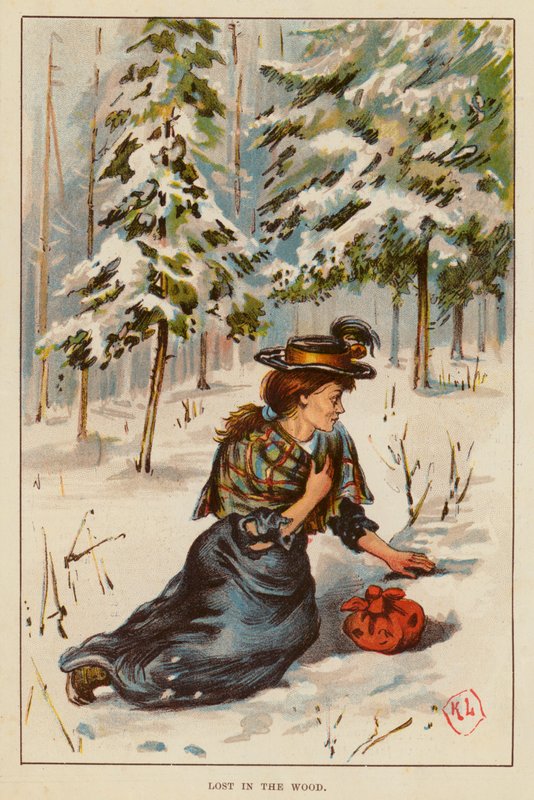 Lost in the Wood (farge litho) av English School