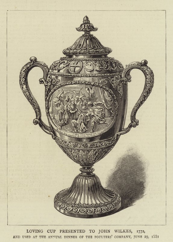 Loving Cup presentert til John Wilkes av English School