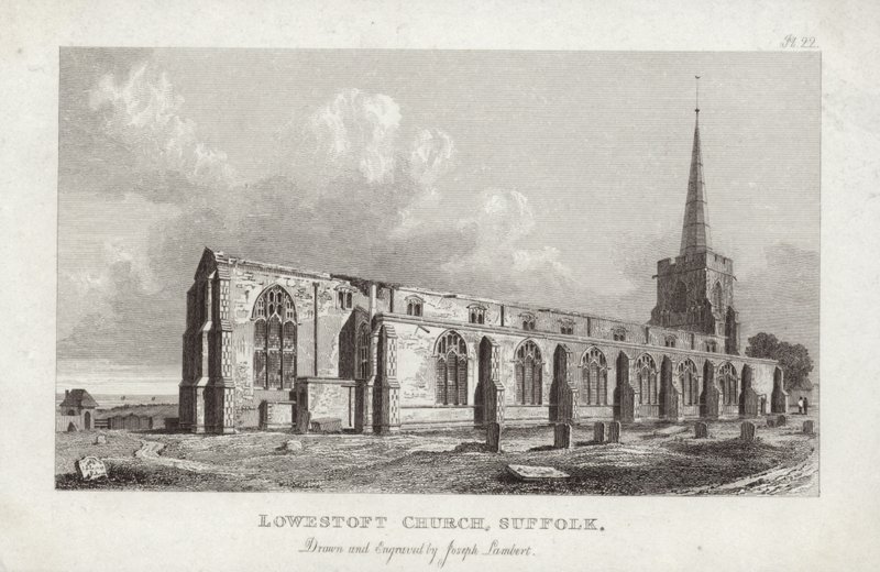 Lowestoft kirke, Suffolk av English School