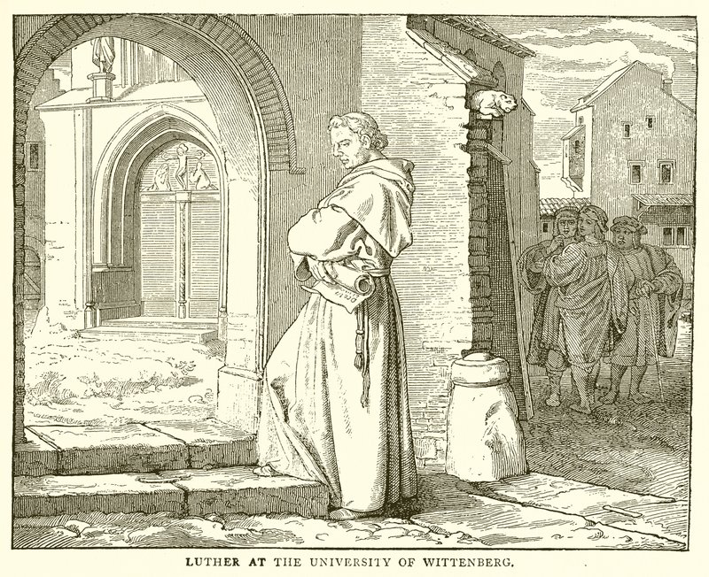 Luther ved Universitetet i Wittenberg av English School
