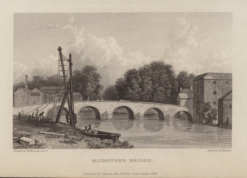 Maidstone bridge av English School