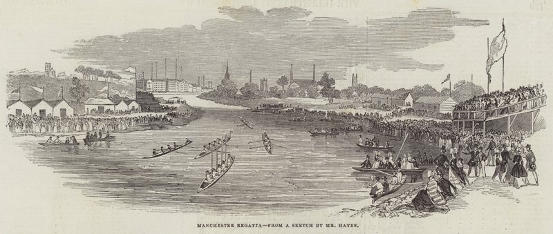 Manchester Regatta (gravering) av English School