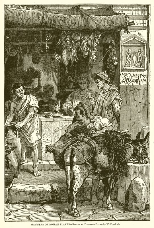 Manners of Roman Slaves.--Gate i Pompeii av English School