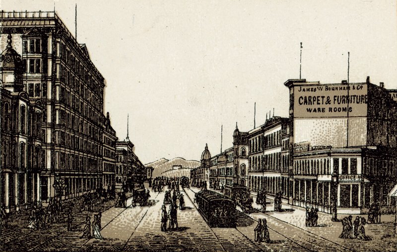 Market Street (litho) av English School
